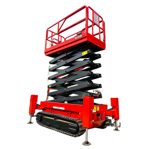 Plataforma Elevadora de Tijera Todoterreno de 320 kg y 500 kg con Nivelación de un Solo Toque - Product Image 1