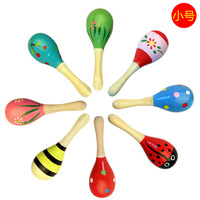 PARTYMENT Holz-Rassel-Spielzeug Musikalische Maracas Sandglocken für Geburtstagsfeiern