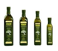 Vente directe d'usine, bouteilles en verre pour huile d'olive de 100 ml, 250 ml, 500 ml, 750 ml, 1000 ml, rondes, carrées, avec bouchon à vis, impression sérigraphique