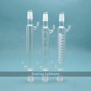 Condenseur en verre Boro 3.3, haute résistance à haute température, avec futon liegrand/ampoule, Tube intérieur à gamme combinée/allumé