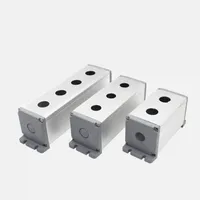 Bonne qualité étanche 16MM/22mm boîte de commande en plastique aluminium boîte de bouton poussoir en plastique en métal pour la Distribution électrique d'alimentation