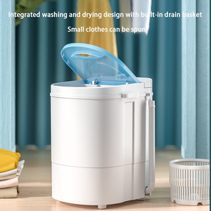 Lavadora <span class=keywords><strong>de</strong></span> Ropa Portátil Semiautomática <span class=keywords><strong>de</strong></span> Carga Superior con un Solo Tambor, Electrodoméstico para Ropa <span class=keywords><strong>de</strong></span> Bebé y Ropa Interior del Hogar - Product Image 5