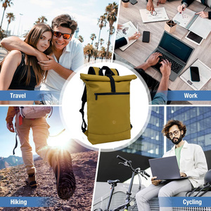 <span class=keywords><strong>Sac</strong></span> à <span class=keywords><strong>dos</strong></span> Rolltop étanche pour femmes et hommes 25L grand <span class=keywords><strong>sac</strong></span> à <span class=keywords><strong>dos</strong></span> de vélo 15.6 pouces <span class=keywords><strong>sac</strong></span> à <span class=keywords><strong>dos</strong></span> pour ordinateur portable léger - Product Image 5