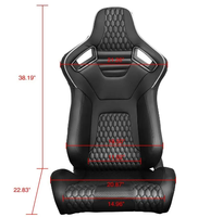 JBR 1087-Station de jeu simulateur de voiture universel de haute qualité en cuir avec coutures spéciales, siège de course réglable Sim Bucket