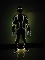 Costume LED Tron - Costume de danse lumineux à la mode pour adultes, imprimé pour les spectacles de danse de salon, les DJ, les scènes de discothèque