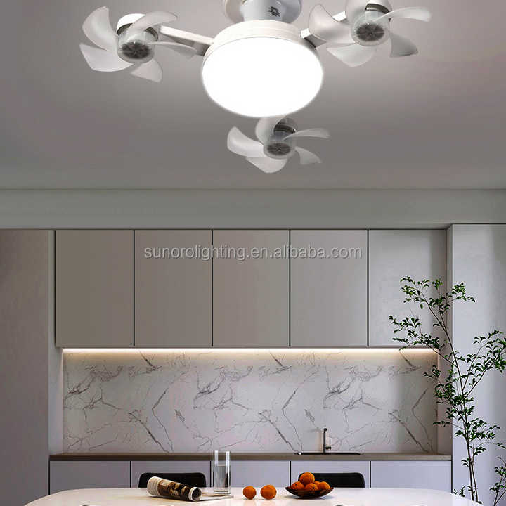 2025 nuevo plegable E27/26 B22 enchufe Control remoto Drone ventilador silencioso luz con luces de techo de 60W para Comedor Cocina sala de estar