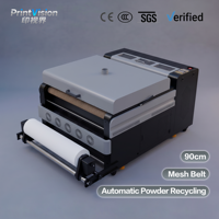 Agitateur automatique de recyclage de poudre de 36 pouces pour machine d'impression par transfert DTF avec plateforme d'adsorption par le vide