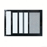Suministro Directo de Fábrica, Ventana Corredera de Estilo Americano, Ventana Corredera de Aleación de Aluminio para Dormitorio y Cocina