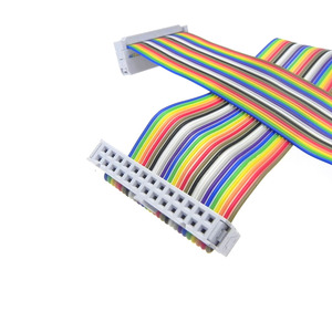 マザーボード用のカスタマイズされた26ピンから12ピンのメス-オスのカラーレインボーフラットIDCケーブル - Product Image 3