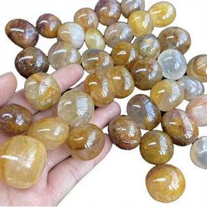 Wholesale Fanshixuan Natural Healing Fluorite Agate Palm Stone Crafts Polished Fashion Trend Home Decor Gift <b>Crystal</b> Ornaments - Product Image 3
