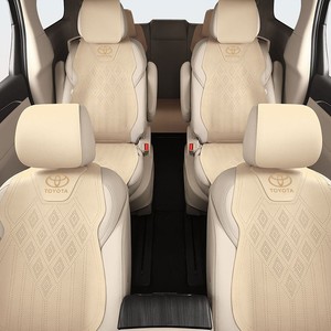 ผ้าคลุมเบาะรถยนต์คุณภาพสูง 3 มม. บางเฉียบ ป้องกันรอยขีดข่วน ป้องกันคราบ สำหรับรถยนต์ Toyota Sienna แบบ 7 ที่นั่ง ทำจากผ้าสแปนเด็กซ์ - Product Image 3