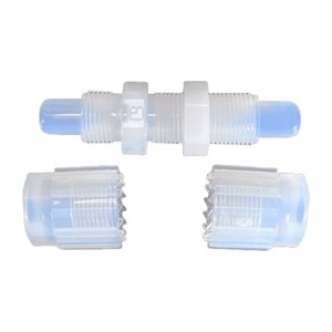 Raccord de traversée PFA pour tube de 1/4 po DE, raccord à sertir LT-S4, haute pureté, résistant aux produits chimiques pour processus humides en semi-conducteurs - Product Image 3