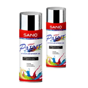 SANVO EP09 Wholesale Customized Color Powder Spray Wooden Furniture Painting Chrome Acrylic Spray Paint