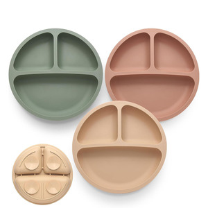 Assiette à ventouse en silicone sans BPA pour enfants, kit de sevrage pour nourrissons, bol anti-déversement pour tout-petits, ensemble de repas pour bébé - Product Image 1