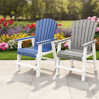 Chaise de camping moderne en HDPE recyclé, légère, portable, pour l'extérieur, la salle à manger et l'école, résistante aux UV et aux intempéries