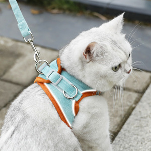 Arnés transfronterizo para mascotas, correa para perros pequeños estilo chaleco, suministros para gatos, transpirable y reflectante - Product Image 2