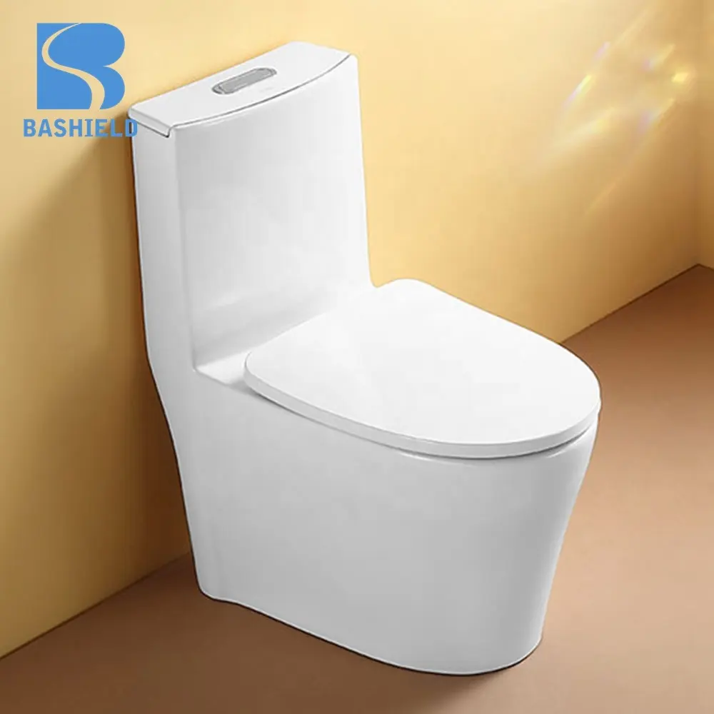 Siphonic Jet Flushingtoilet Commode One Piece Toilet Ceramic Wc