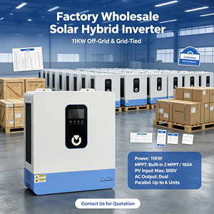 Inversor Solar Híbrido de 11kw con Entrada Dual de 60-500VDC PV, Salida Dual de 230VAC, Onda Sinusoidal Pura para Sistemas de Energía Solar - Product Image 5