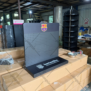 Espositore in Metallo Personalizzato OEM con Logo a Colori, Stand Espositivo con Pannello Forato per Prodotti - Product Image 4