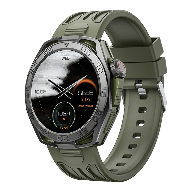 2023 New Year AMOLED Smart Watch 1.43-inch 466*466 HD Screen Metal Case BT Calling IP68 Waterproof Fitness Tracker Sleep Monitor