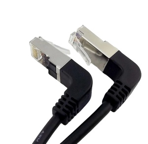 RJ45 maschio a maschio fino a giù cavo dell'<span class=keywords><strong>adattatore</strong></span> <span class=keywords><strong>di</strong></span> estensione <span class=keywords><strong>della</strong></span> rete <span class=keywords><strong>Ethernet</strong></span> LAN angolato - Product Image 1