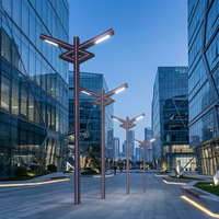 Lampes solaires de jardin extérieures étanches IP65, éclairage paysager décoratif à LED, lampadaire de pelouse, éclairage de chemin, lampadaire de cour
