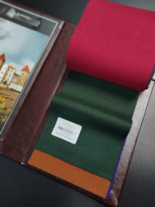 ผ้าขนสัตว์45% 25% โพลีเอสเตอร์27% ผ้าลินิน3% เส้นใยเหนียวกรัม/เมตร330สีสันสดใสทันสมัยชุดสูทวันหยุด25% ผ้าขนสัตว์25% โพลีเอสเตอร์ - Product Image 2