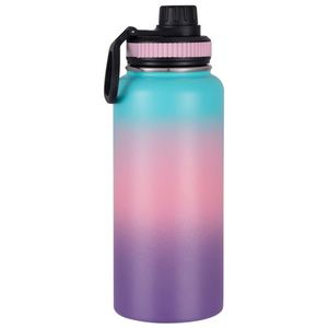 Popular Termo Clásico de Acero Inoxidable de 32oz, Antiderrames, con Aislamiento Térmico de 6-12 Horas para Deportes al Aire Libre y Uso en el Automóvil - Product Image 1