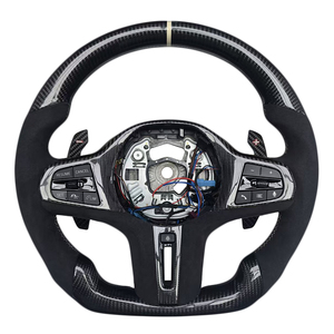 Volante Deportivo de Fibra de Carbono y Alcántara para BMW Serie G, M3 G20 G30 G80 M4 G82 M5 CS - Product Image 1