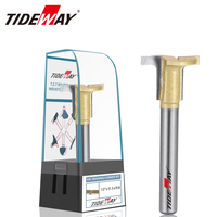 TIDEWAY Fraise à rainurer en carbure de tungstène pour moulures, profil en T, pour fraisage CNC du bois, ODM OEM HRC93
