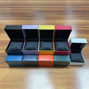 Custom Logo Square <b>Watch</b> Box Leatherette Gift <b>Case</b> Velvet Liner Travel Portable Holiday Gift Box <b>Watch</b> & Jewelry Storage Box - Product Image 1