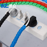 Gaine spirale colorée et flexible en PP/PVC pour câbles, organisateur de fils, tube de gestion de câbles, manchon de protection pour tuyaux