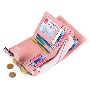 Portefeuille court en cuir de vache véritable Andong, nouvelle mode, RFID, pour femmes et filles, super tendance, porte-cartes pour femmes, portefeuilles rétro - Product Image 3