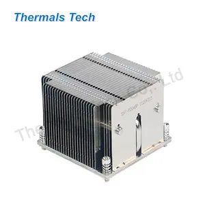 2U Lamellen kühlkörper mit passiver Dichte und Heatpipe-Einsatz für CPU-Kühler