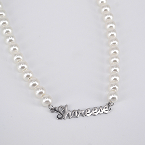 Colar de Pérola Personalizado com Nome Estilo Novo 2021 - Product Image 2