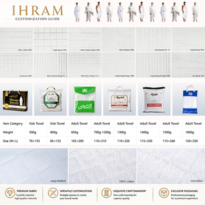 Meilleure vente <span class=keywords><strong>Ihram</strong></span> avec pur coton fabriqué 2 pièces de qualité supérieure <span class=keywords><strong>Ihram</strong></span> pour le Hajj et la Omra serviette à vendre Ihrams respirants - Product Image 5