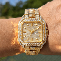Montre mécanique de luxe pour homme, style Hip Hop, sertie de moissanite VVS1, passe le testeur de diamant, verre saphir, design de créateur