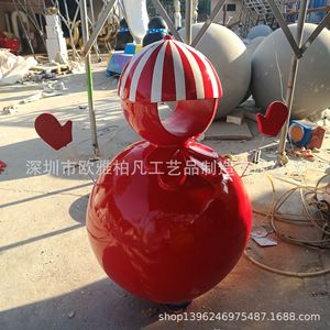 Figura de Papá Noel de Fibra de Vidrio y Resina, Decoración Interior de 7 Pulgadas o Más, Acabado Brillante, para Sala de Estar - Product Image 3