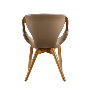 Sillones Reclinables Modernos de Estilo Retro para Sala de Estar, Sillas de Descanso para Cafetería, Madera de Nogal, para Dormitorio, Comedor, Hotel, Bistro - Product Image 4