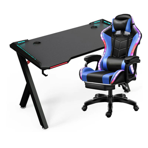 Silla <span class=keywords><strong>Gamer</strong></span> Con <span class=keywords><strong>Luces</strong></span> <span class=keywords><strong>LED</strong></span> Pink Racing Chairs Cadeira De Jogos Silla <span class=keywords><strong>Gamer</strong></span> Rgb Rosa Masaje Juego De Silla Y Mesa - Product Image 5