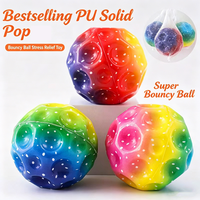 YIWUPOWER Nouveauté Balle anti-stress en PU haute élasticité, jouet sensoriel amusant pour enfants, jouet éducatif à presser, cadeau de fête