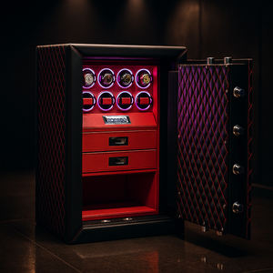 कस्टम डिजिटल फिंगरप्रिंट लॉक स्टील वाणिज्यिक कुंजी लॉक घड़ी विंदर सुरक्षित जमा बॉक्स - Product Image 4