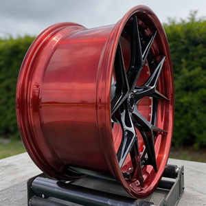 Jantes de voiture de course en aluminium chromées forgées en 3 parties, 18-24 pouces, ET 40mm, PCD 5x112, pour voitures particulières - Nouveauté usine JWYC, Vente chaude - Product Image 2