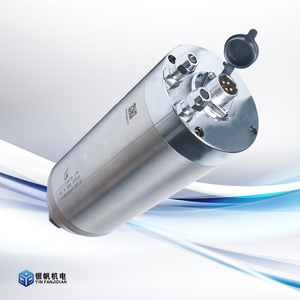 Husillo de máquina herramienta 3KW 220V 400Hz ER20 24000rpm Motor de husillo CNC de alta velocidad refrigerado por agua redondo - Product Image 6
