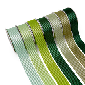 Stable Supply Emerald Green Ribbed Grosgrain <b>Ribbon</b> Shrink Resistant Single Face <b>Ribbon</b> OEM ODM for Gift Wrapping - Product Image 2