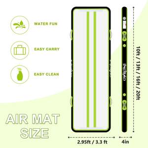 Estera de fitness inflable de fábrica personalizada de <span class=keywords><strong>Yoga</strong></span> deportiva de alta calidad, estera de fitness inflable al por mayor para gimnasia de fiesta - Product Image 2