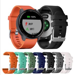 Bandes de rechange en caoutchouc et silicone, pour montres intelligentes <span class=keywords><strong>Garmin</strong></span> Vivoactive 3 <span class=keywords><strong>Venu</strong></span> 2 Plus, 20mm, 2 pièces - Product Image 1
