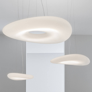 <span class=keywords><strong>Lampadario</strong></span> a Ciambella Bianco di Design Italiano <span class=keywords><strong>per</strong></span> Soggiorno, Hotel, Sala da Pranzo e Camera da Letto - Product Image 1