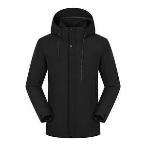 Gilet à capuche à manches longues de haute qualité décontracté pour homme, personnalisé, automne et hiver, trois en un, super doux et chaud, 240 grammes - Product Image 2