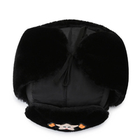 Gorro de Invierno para Niños, Estilo Ushanka, con Orejeras, Unisex, de Piel Sintética, Transpirable, Impermeable, con Patrón de Punto, para Esquí y Actividades al Aire Libre